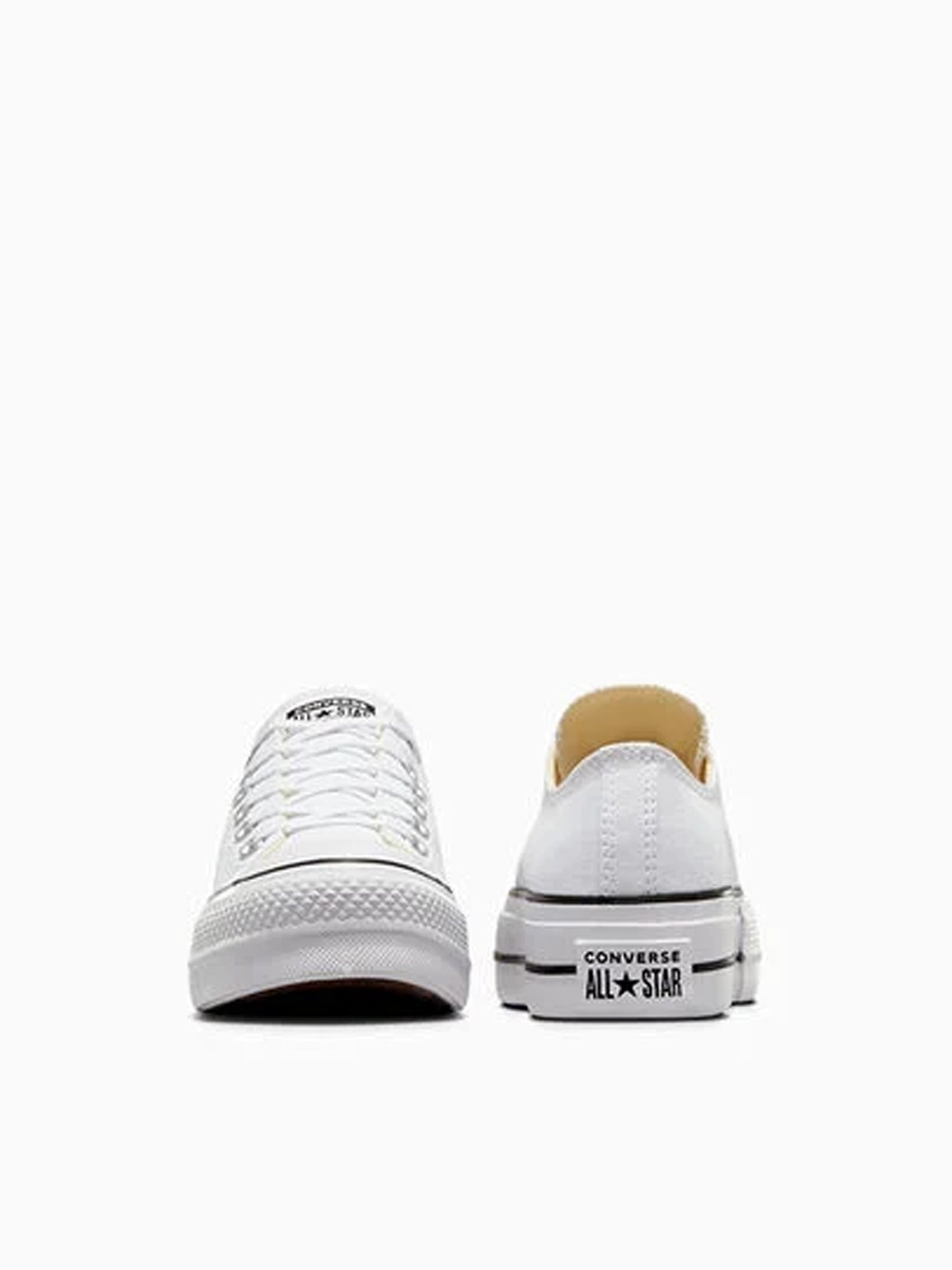 Converse W Basic Canvas Platform White Sneakers