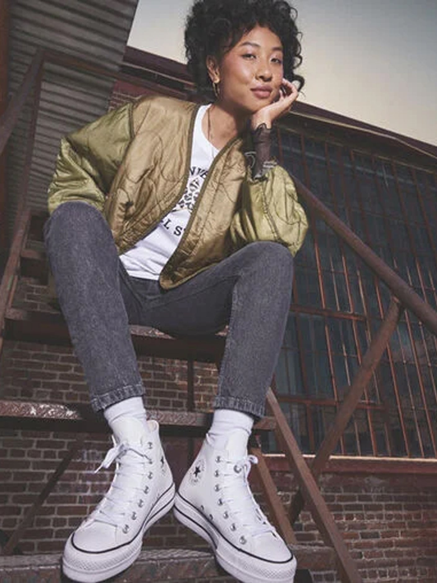 Converse Chuck Taylor AS Lift Leather Sneakers