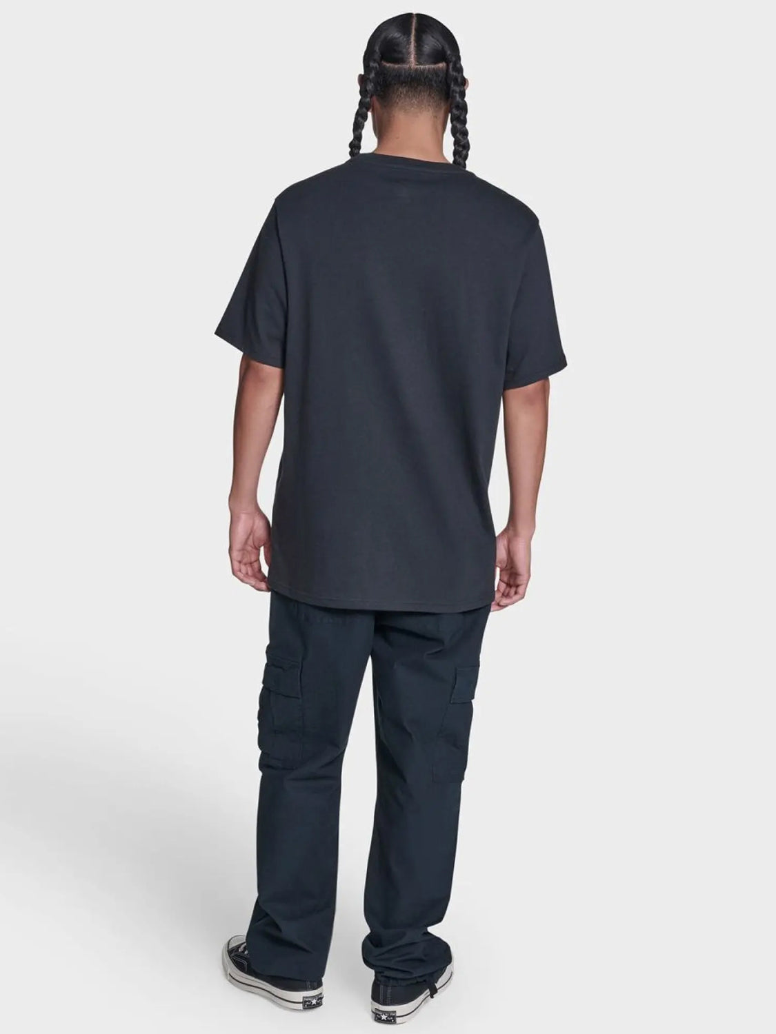 Front Printed Tee - Black