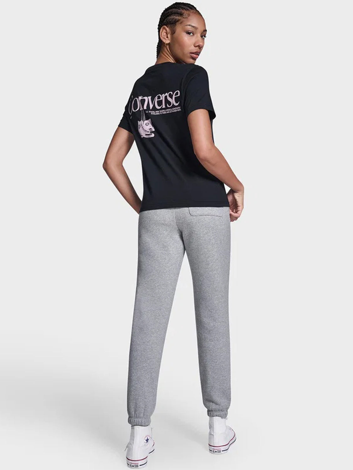 Back Printed Tee - Black