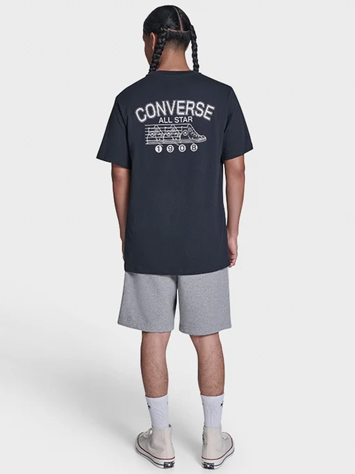 Back Printed Tee - Black
