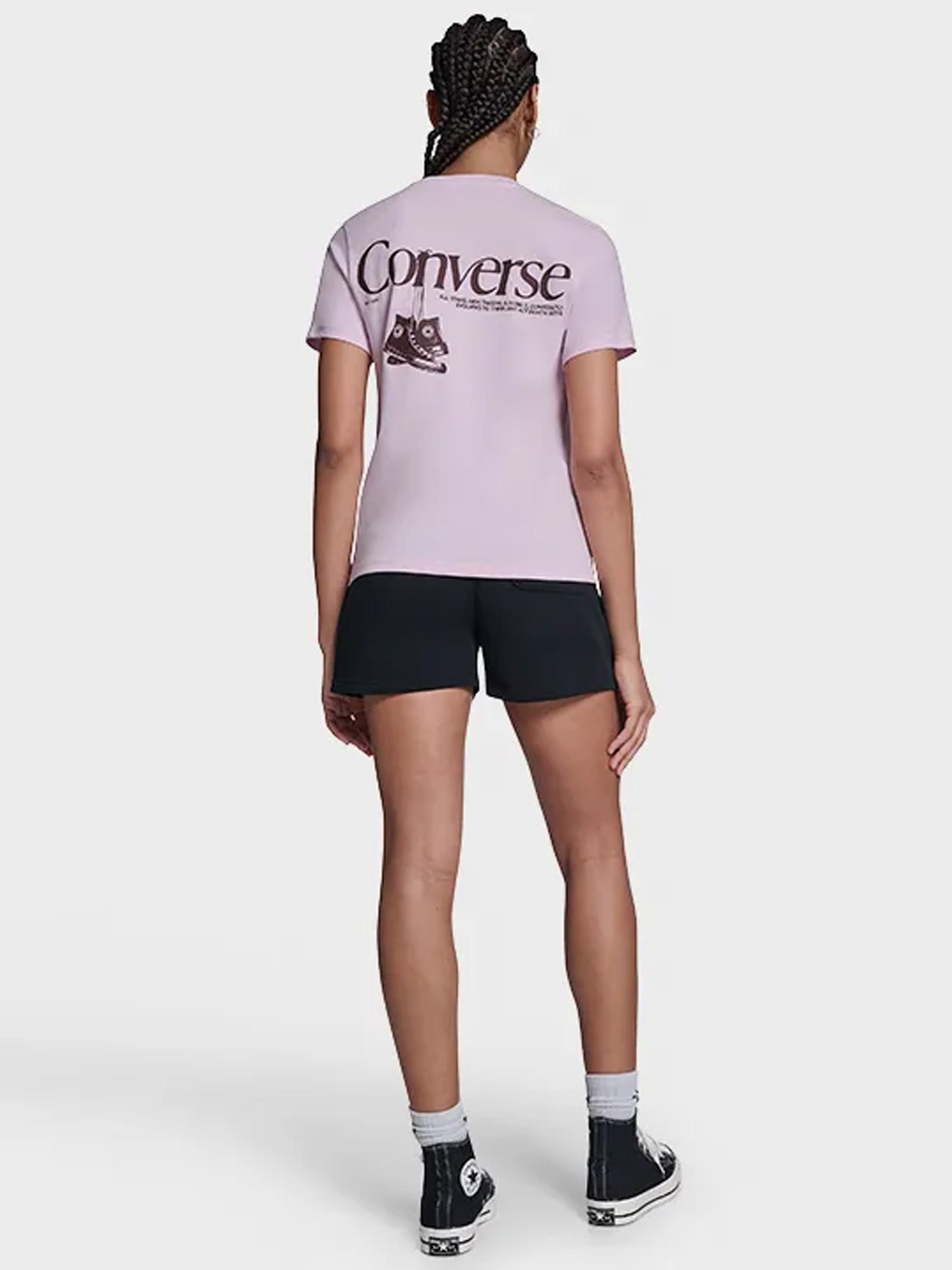 Back Printed Tee - Rose