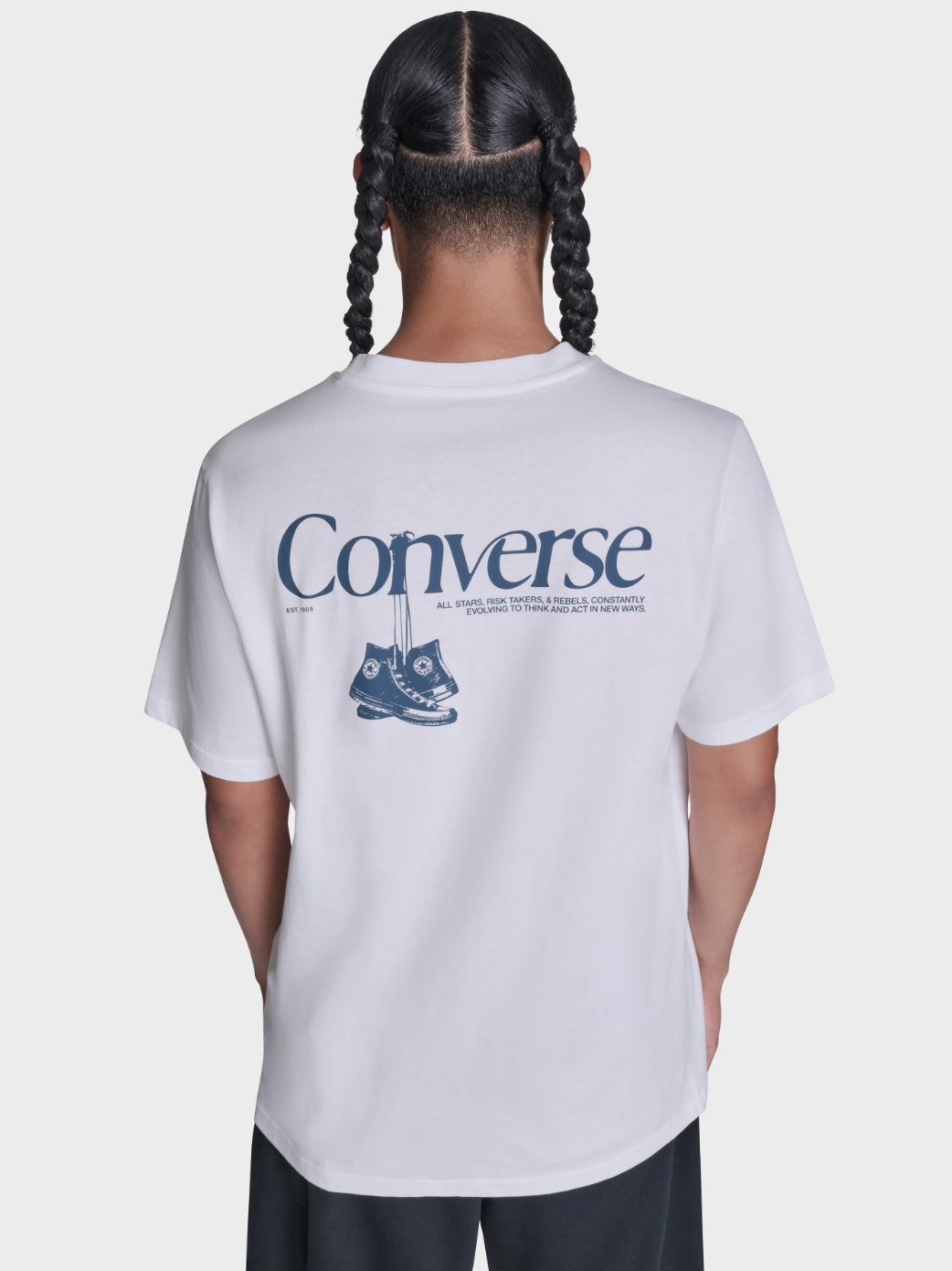Back Printed Tee - White