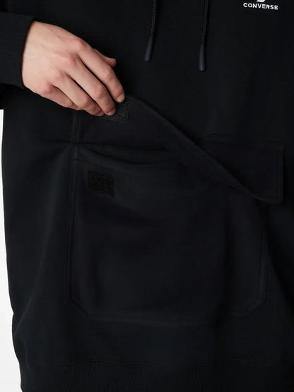 Converse Big Pocket Hoodie - Black