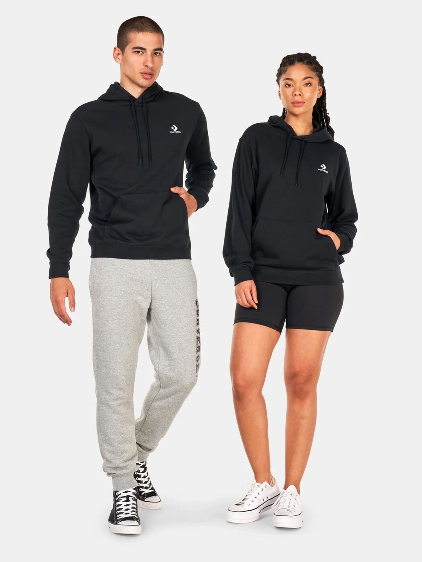 Converse Embroidered Hoodie - Black