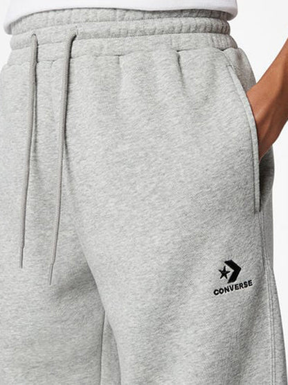 Converse Small Patch Embroidered Fleece Pants - Grey