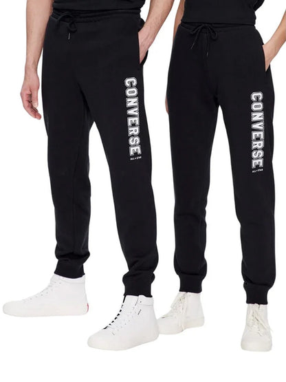 Converse Printed Fleece Pants - Black