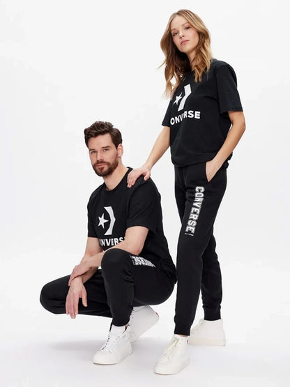 Converse Printed Fleece Pants - Black