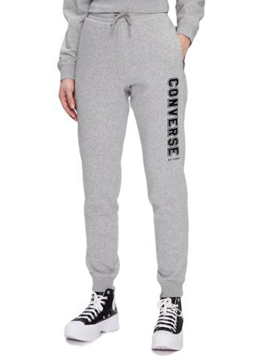 Converse Printed Fleece Pants - Grey