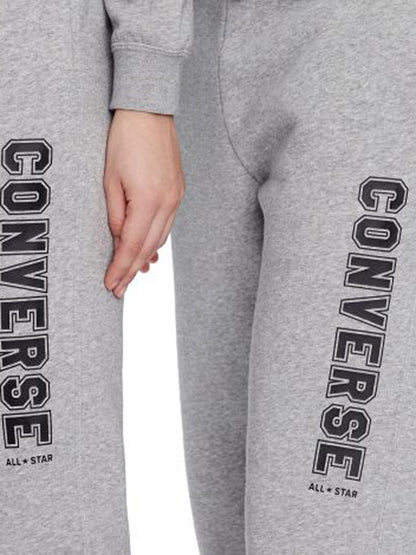 Converse Printed Fleece Pants - Grey