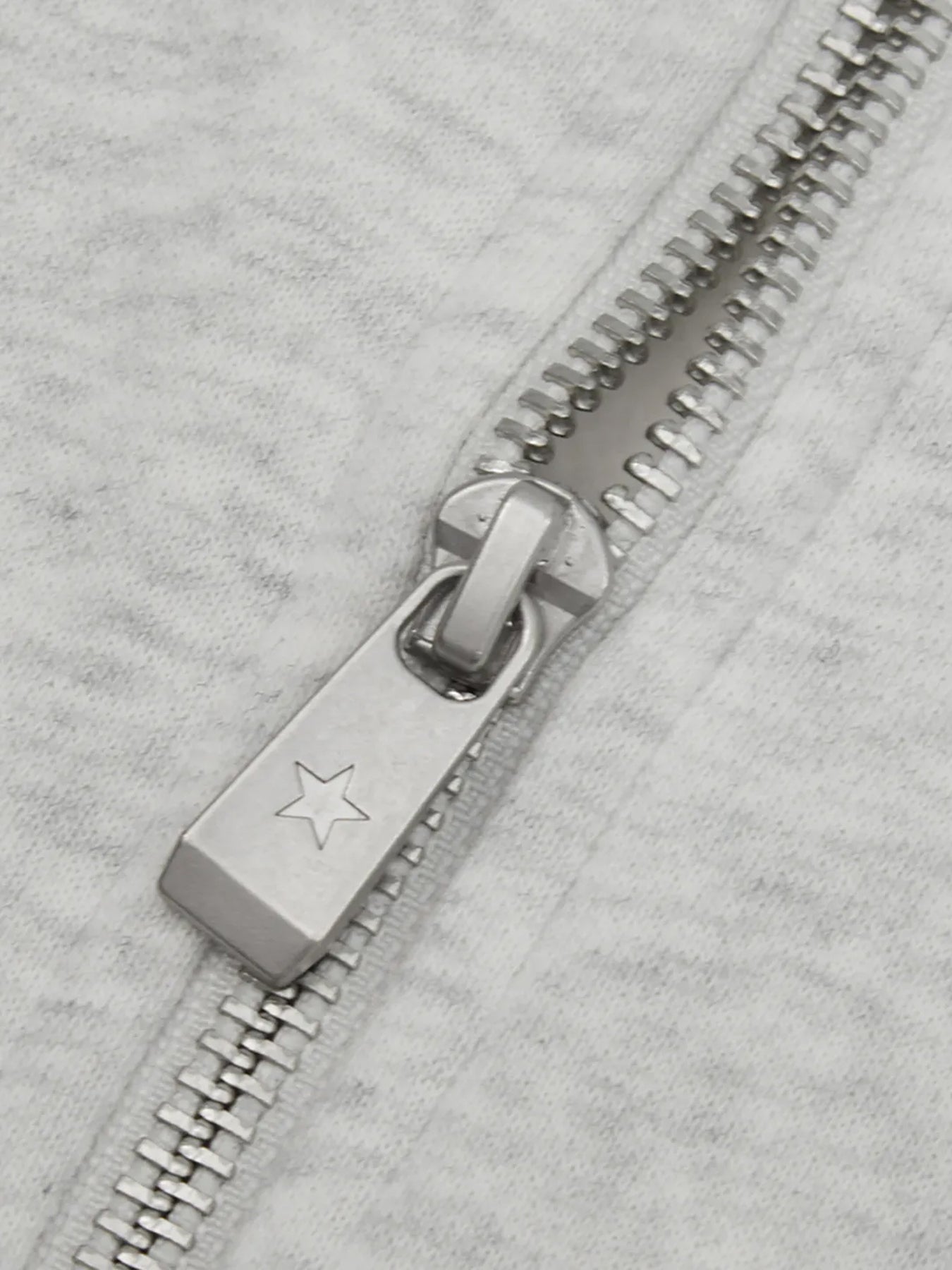 Converse Cropped Retro Chuck Full Zip Hoodie - Grey