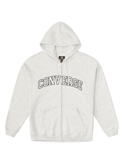 Converse Retro Chuck Full Zip Hoodie - Grey
