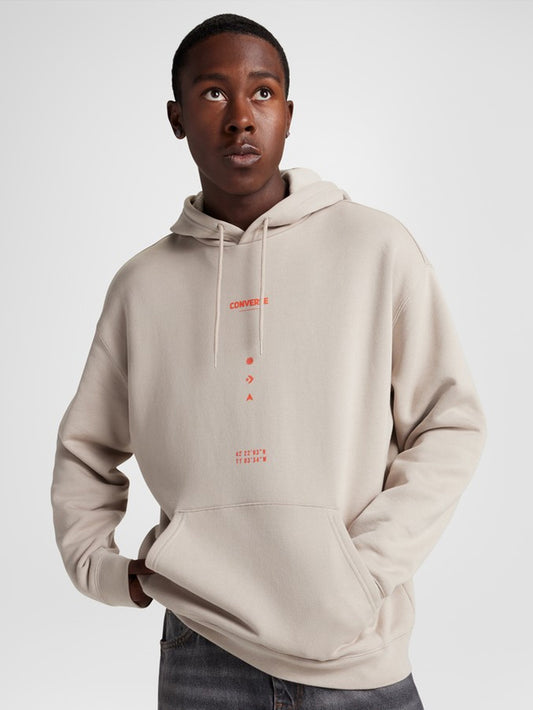 Converse Premium Loose-Fit Hoodie - Beige