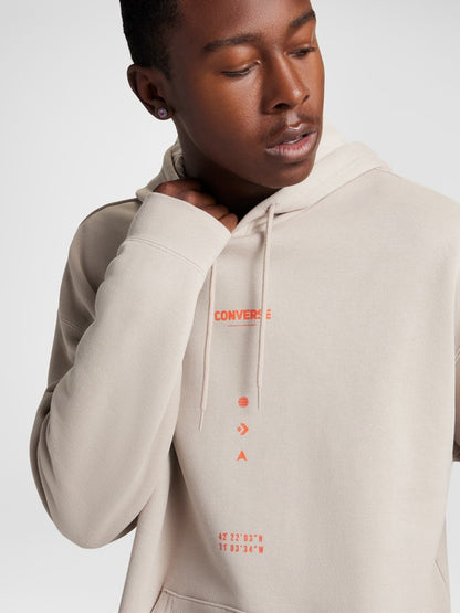 Converse Premium Loose-Fit Hoodie - Beige
