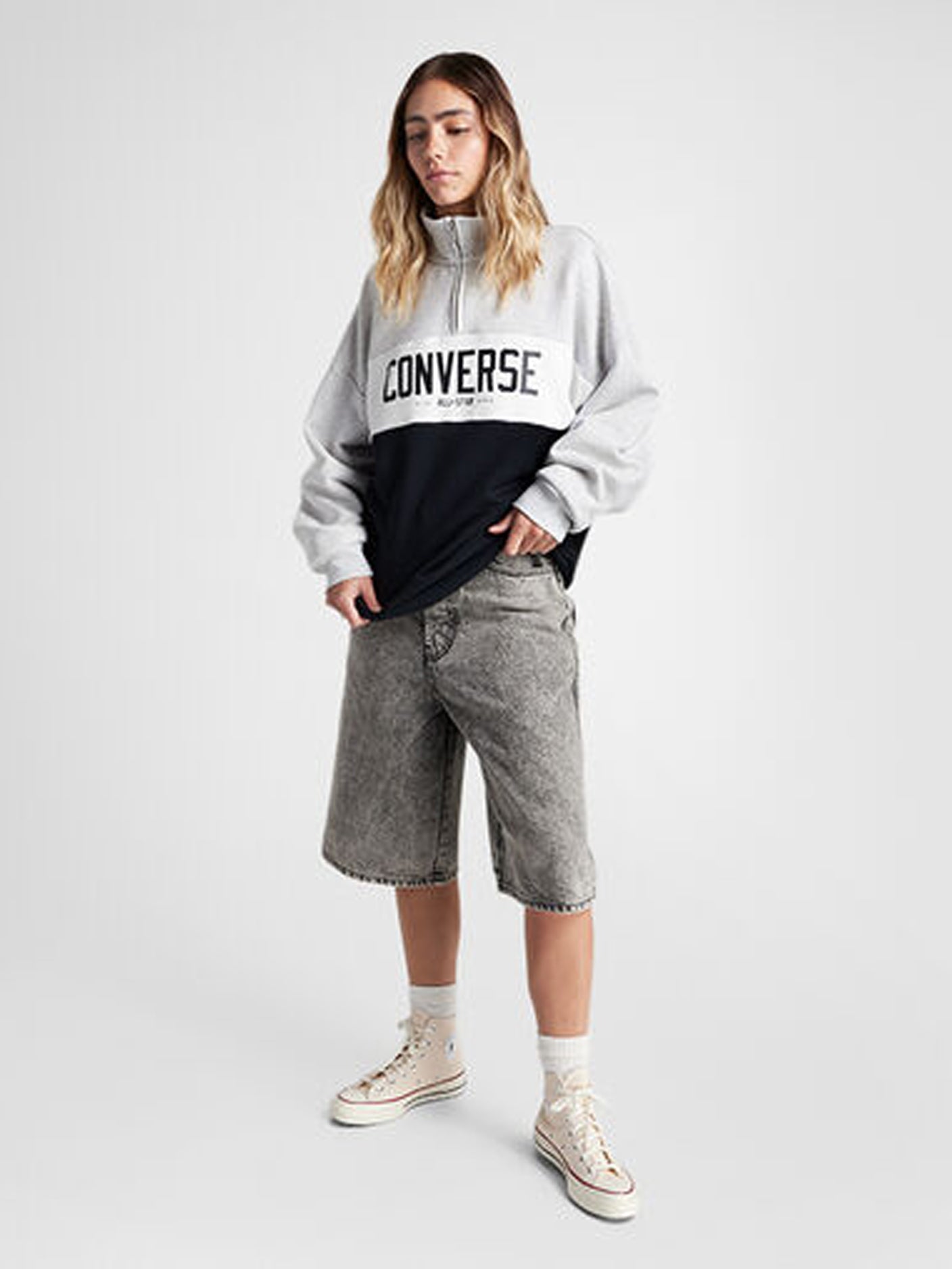 Converse Block Graphic Sweatshirt - Black