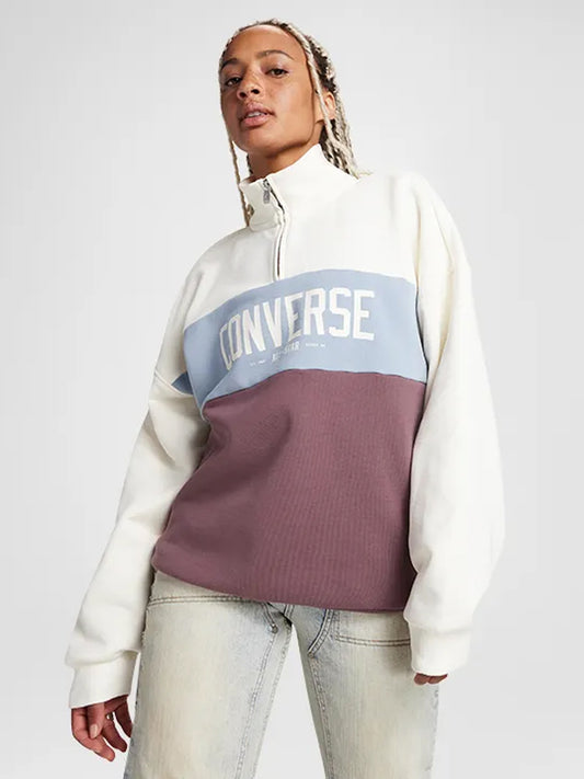 Converse Block Graphic Sweatshirt - Burgundy