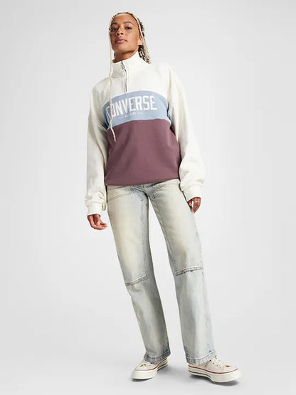 Converse Block Graphic Sweatshirt - Burgundy