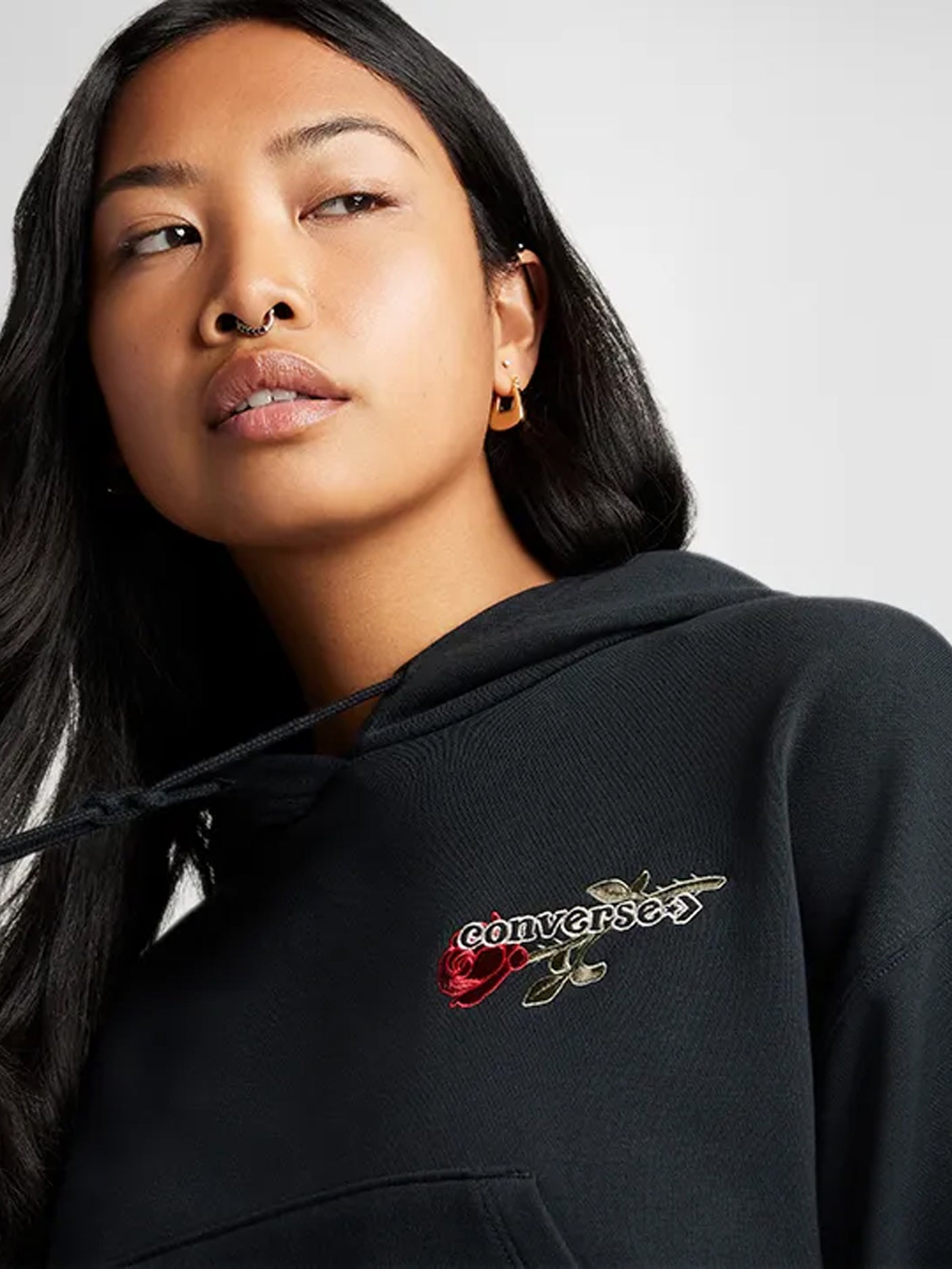 Converse TLMN V-Day Essentials Fleece Hoodie - Black