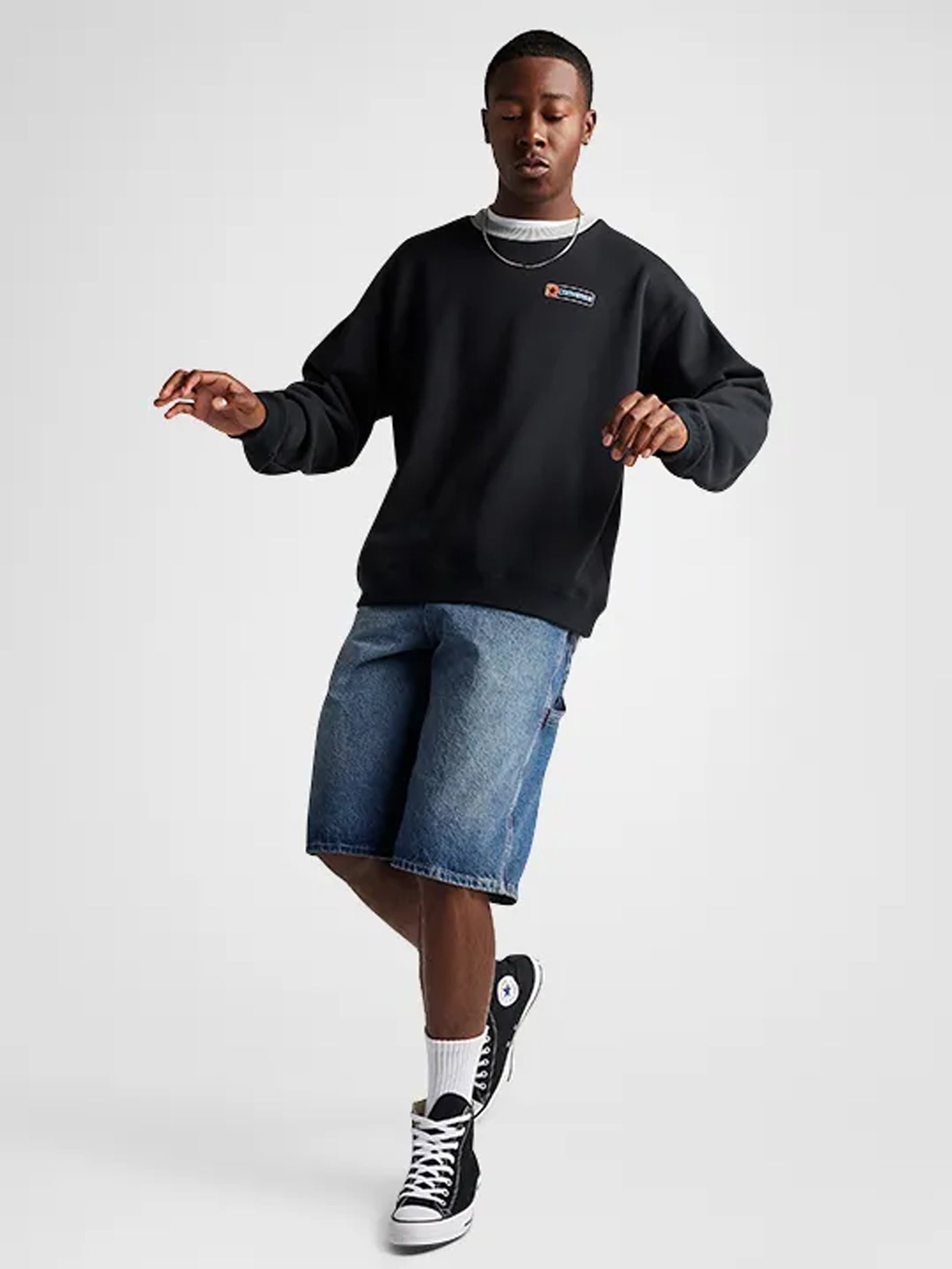 Converse Box Star Crew - Black