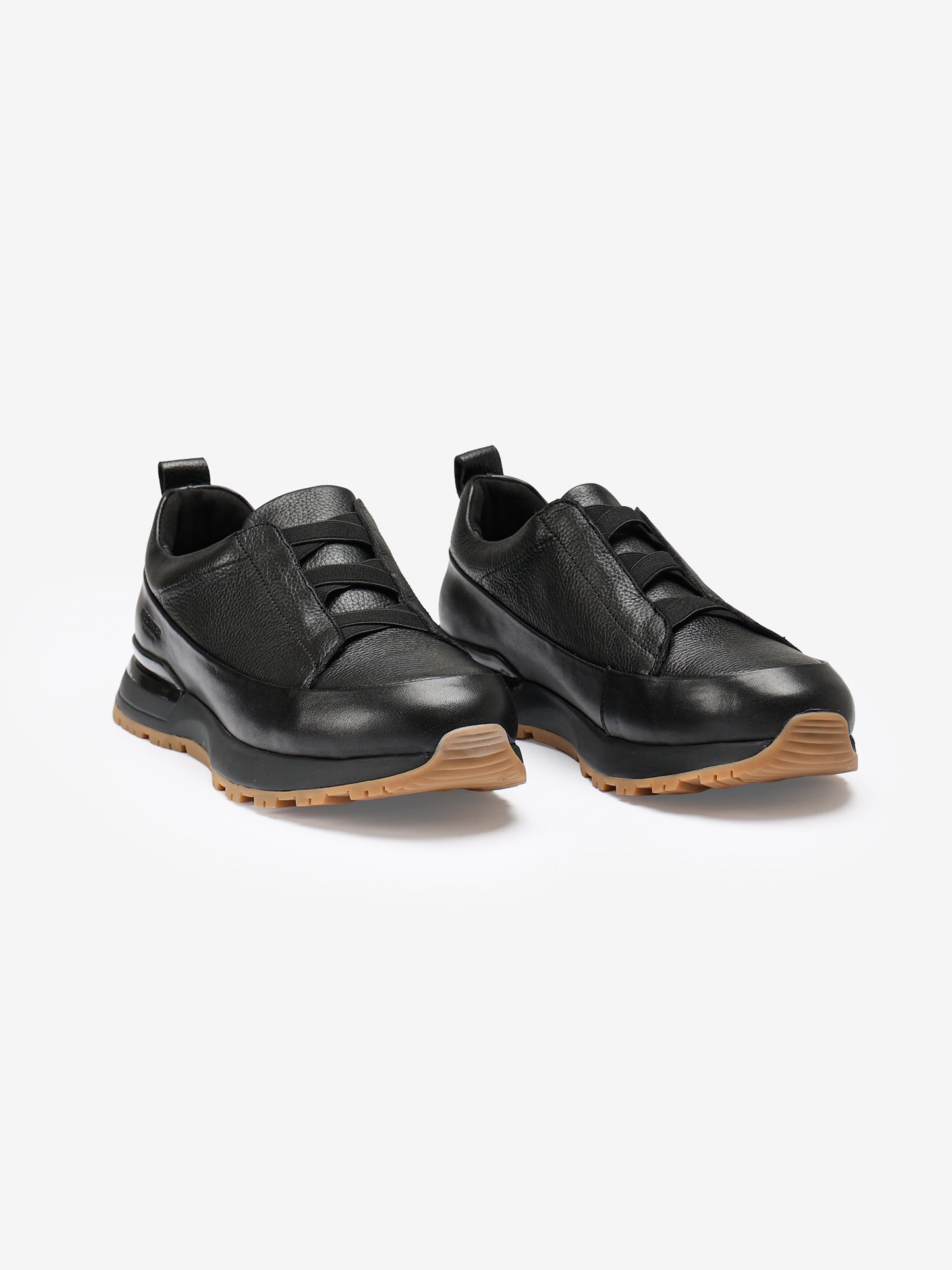 Leather Slip-On Sneakers