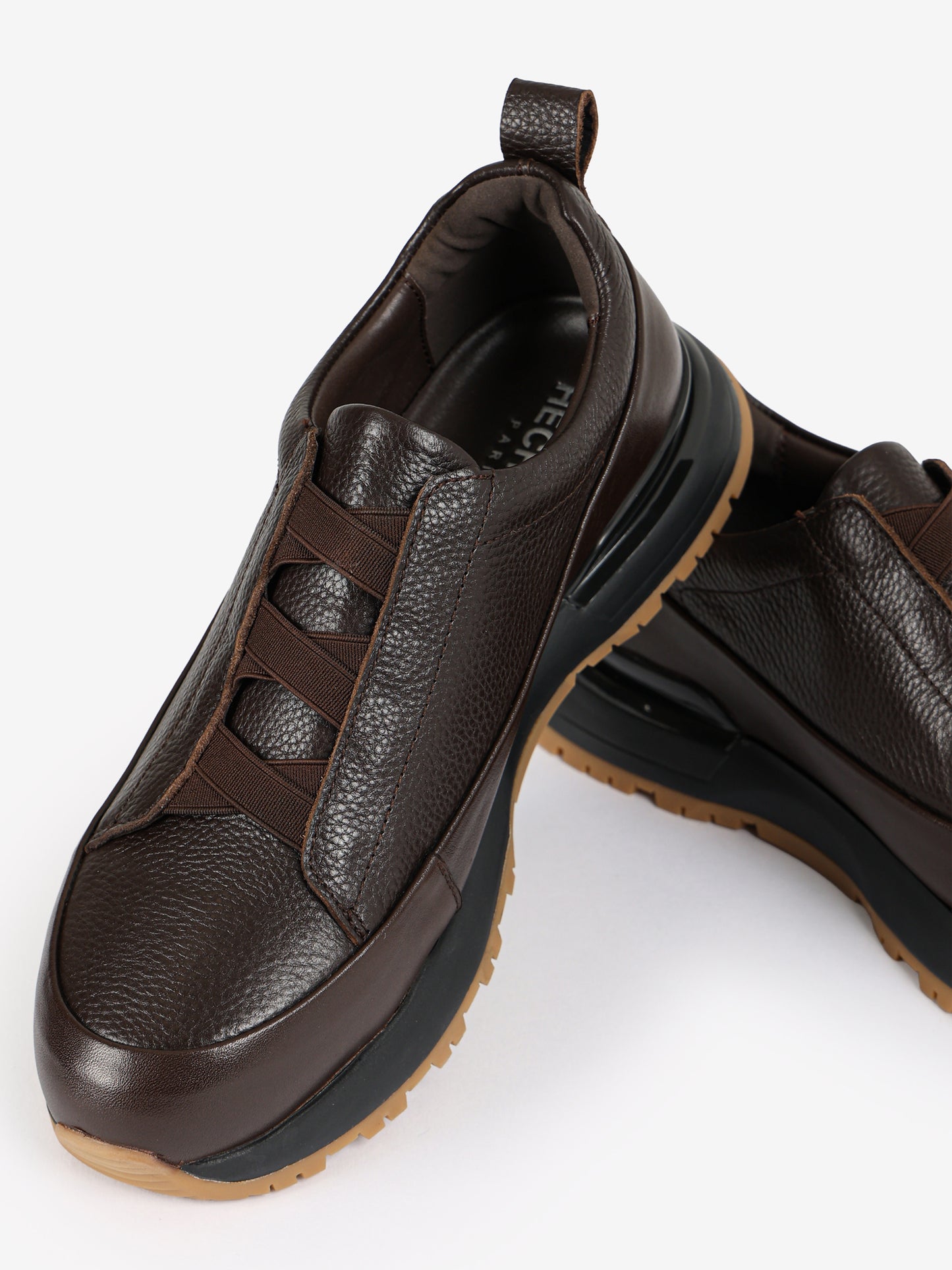 Leather Slip-On Sneakers