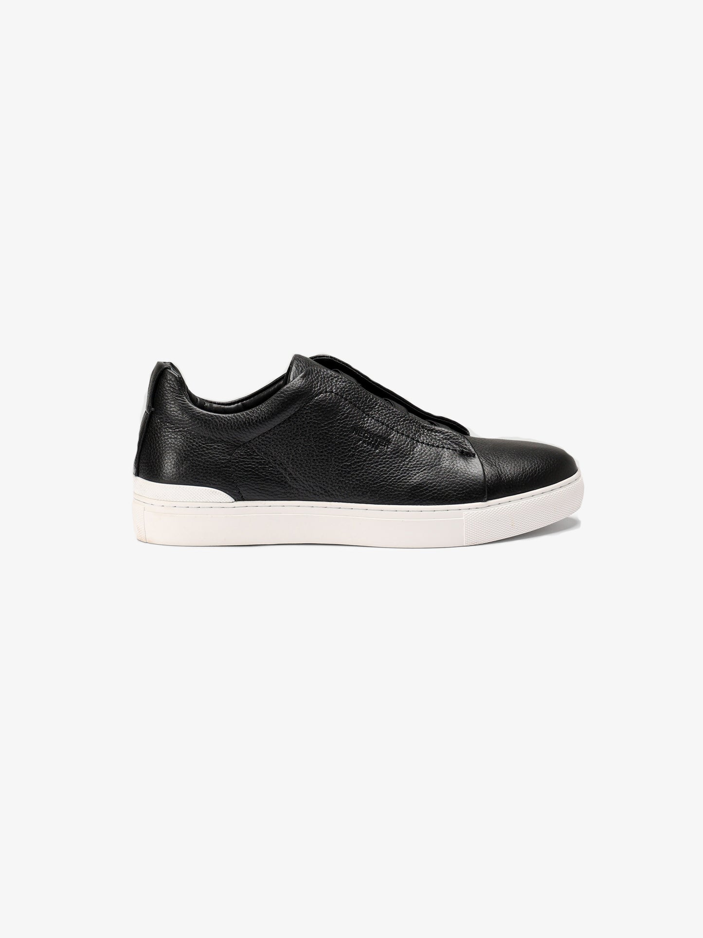 Leather Slip-On Sneakers