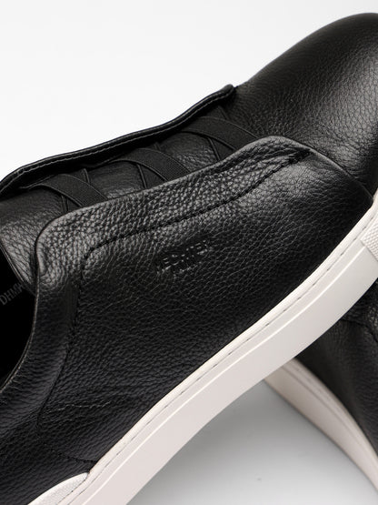 Leather Slip-On Sneakers