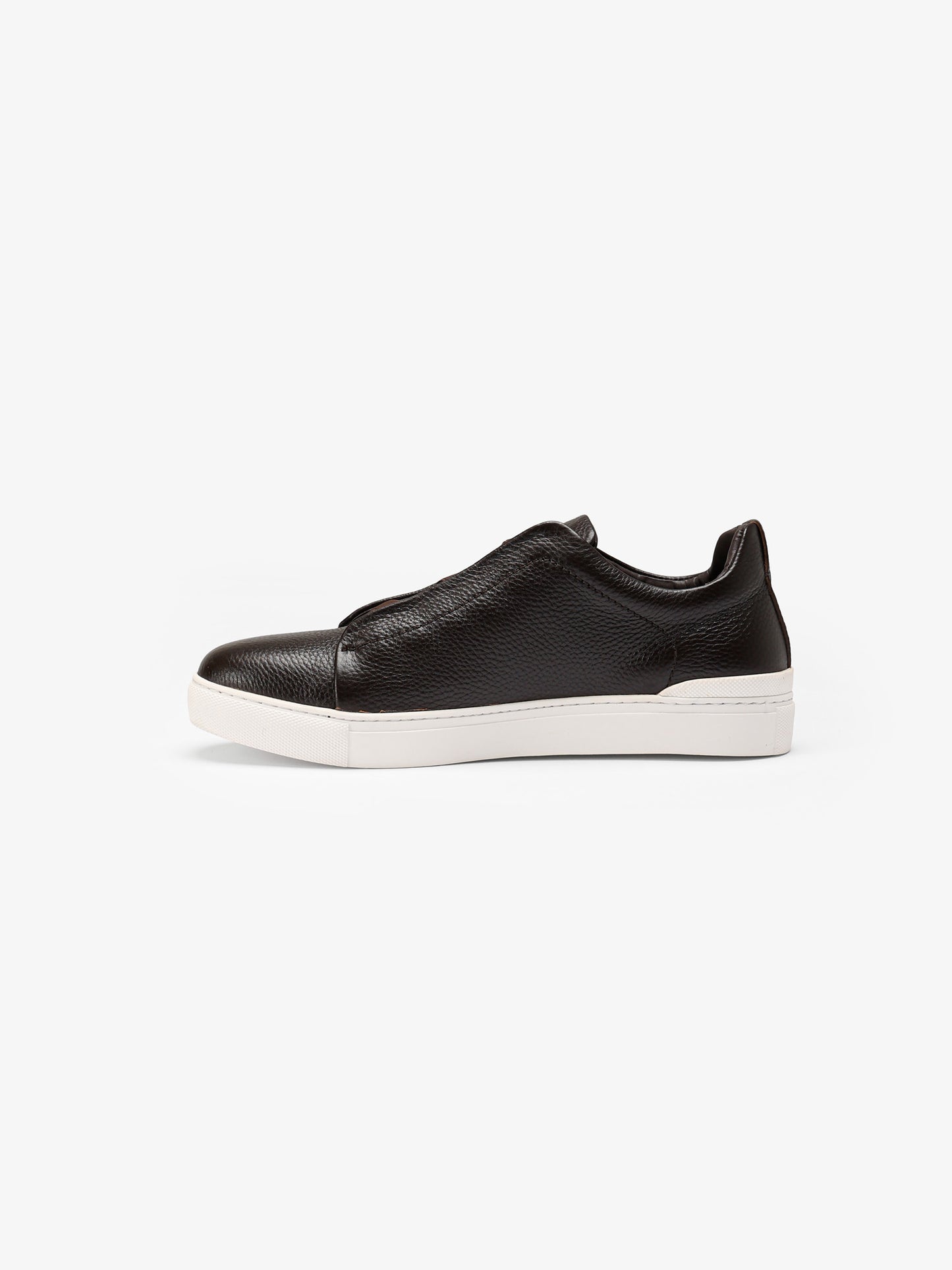 Leather Slip-On Sneakers