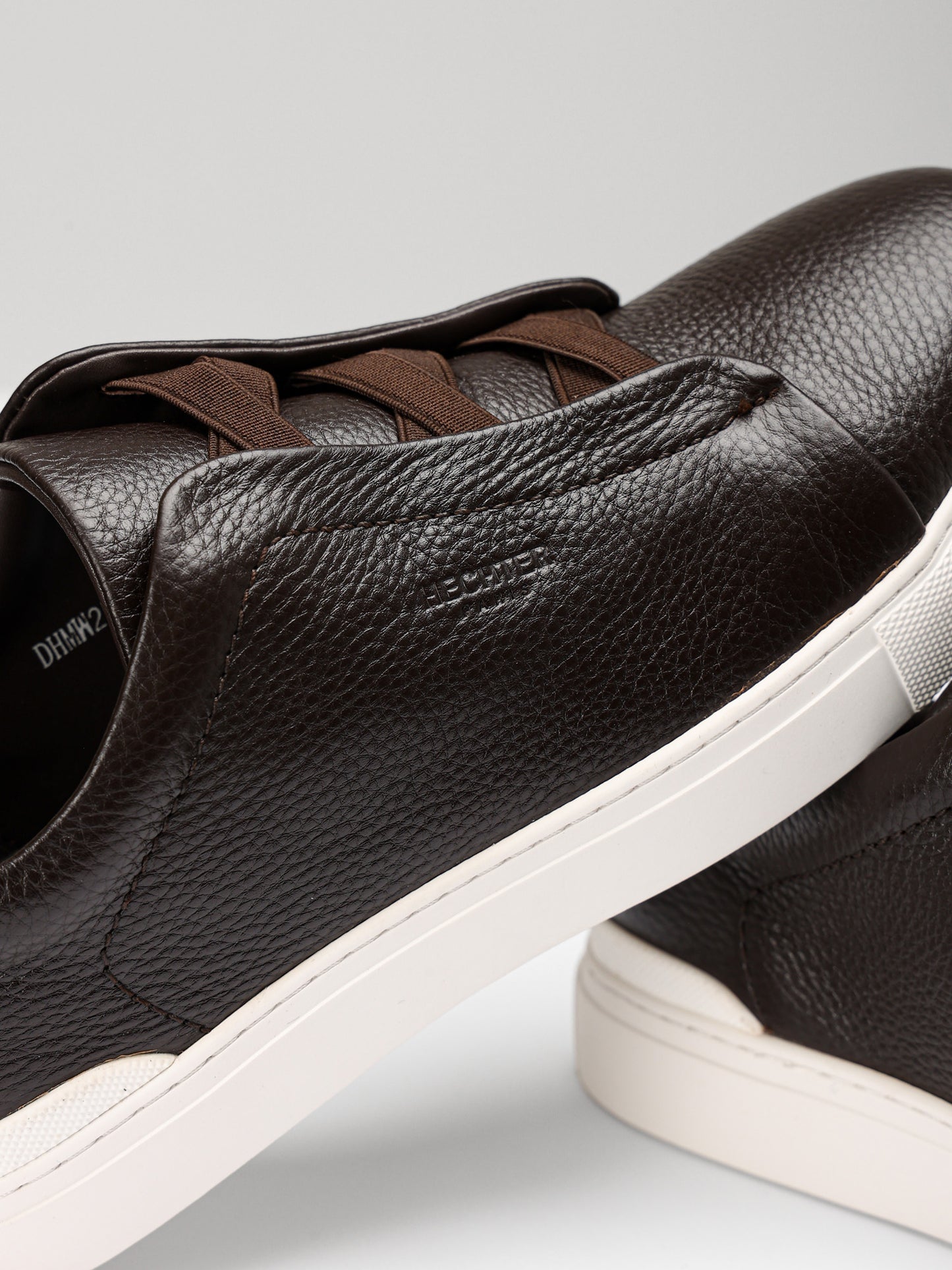 Leather Slip-On Sneakers
