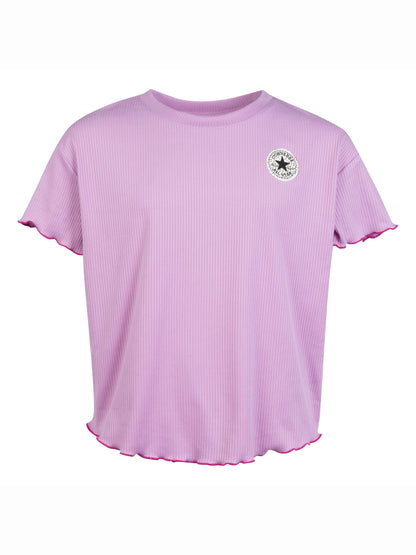 Converse CNVG Rib Knit Top with Pearl Stitch Top