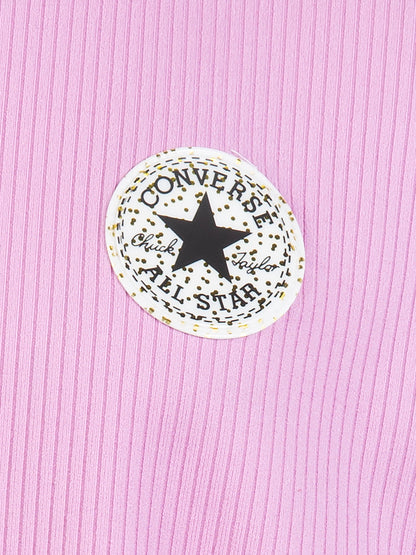 Converse CNVG Rib Knit Top with Pearl Stitch Top