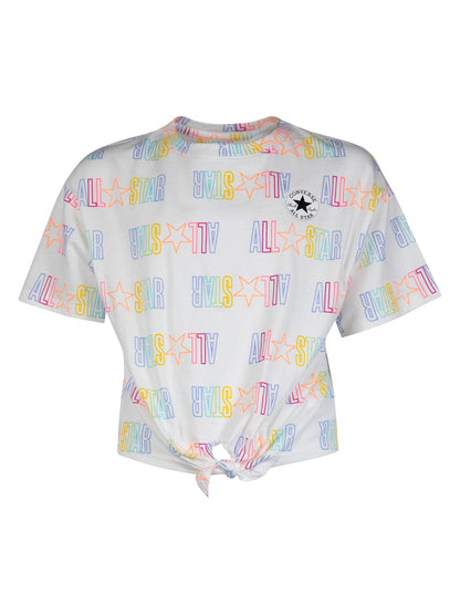 Converse All Star Printed Tie Front Top