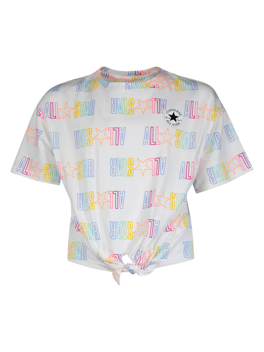 Converse All Star Printed Tie Front Top