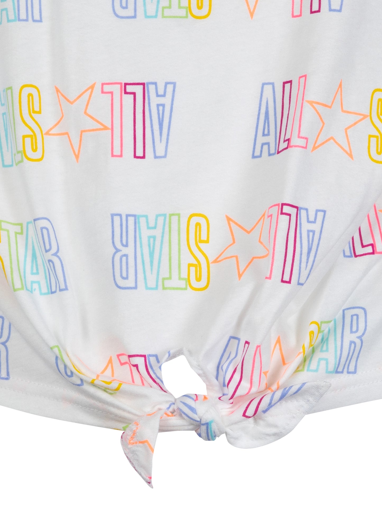 Converse All Star Printed Tie Front Top