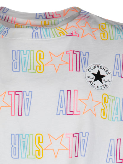 Converse All Star Printed Tie Front Top