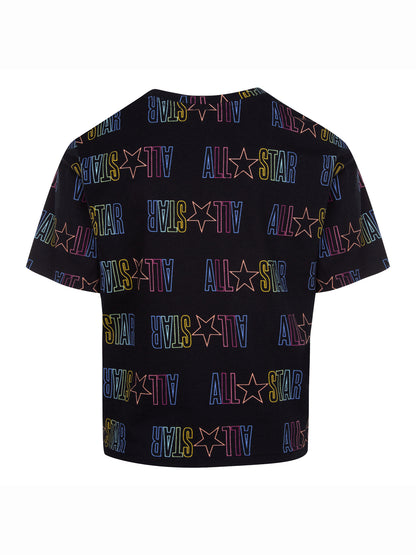 Converse All Star Printed Tie Front Top