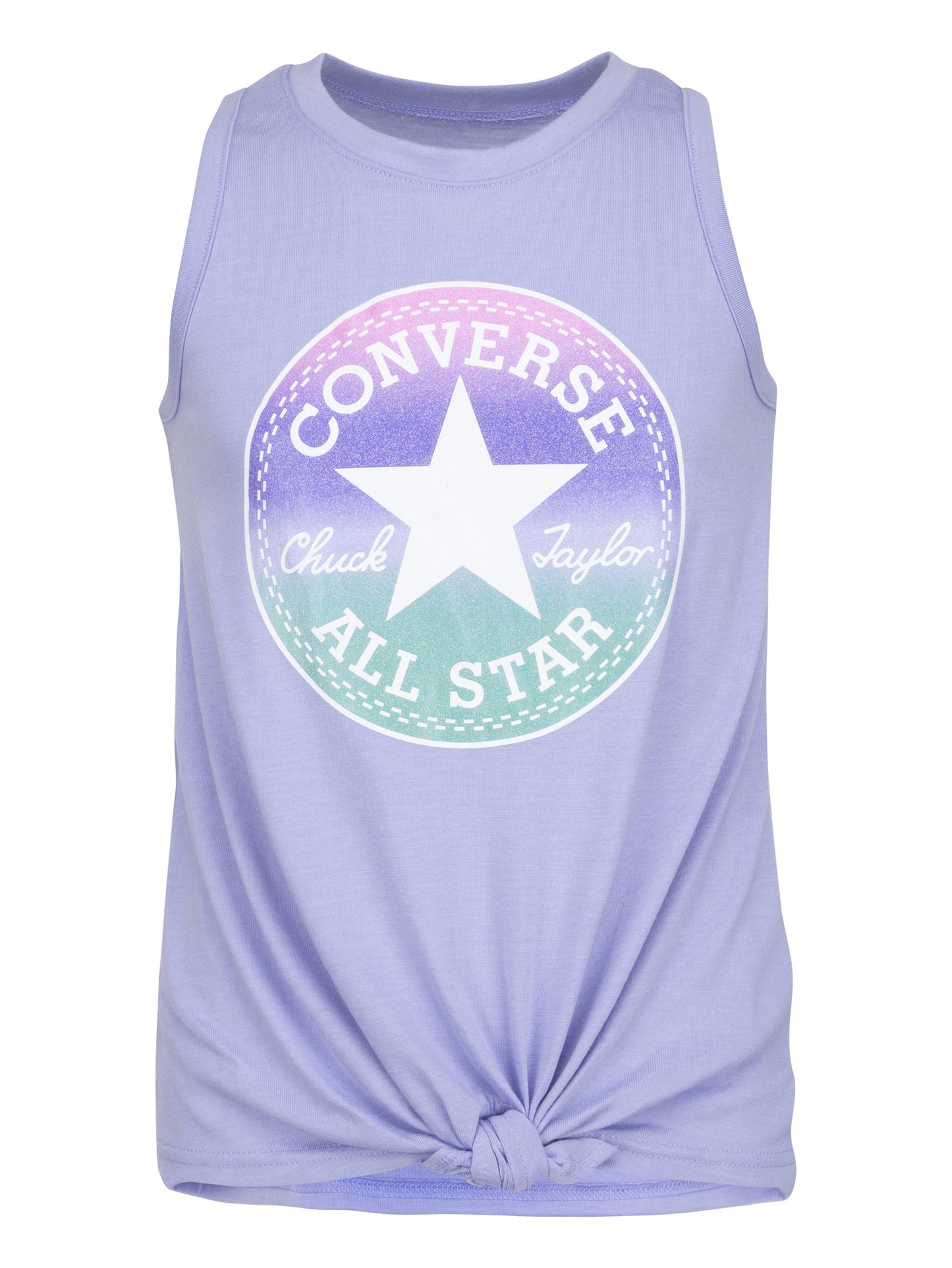 Converse Tie Front Glitter Chuck Patch T-Shirt