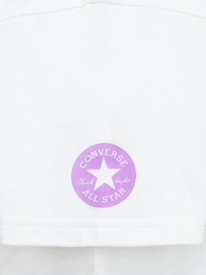 Converse CNVG Tie Front Tee and Short Set