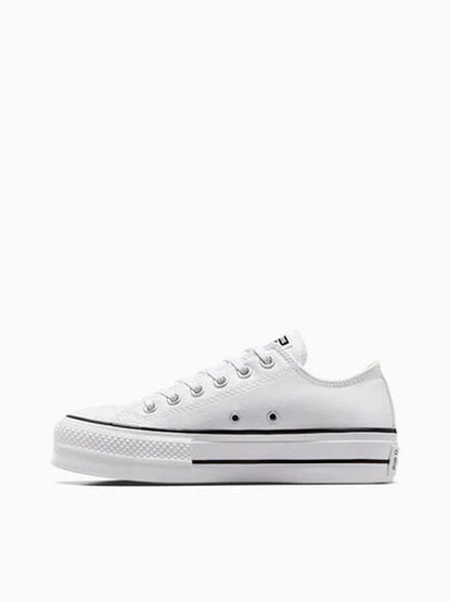 Converse W Basic Canvas Platform White Sneakers