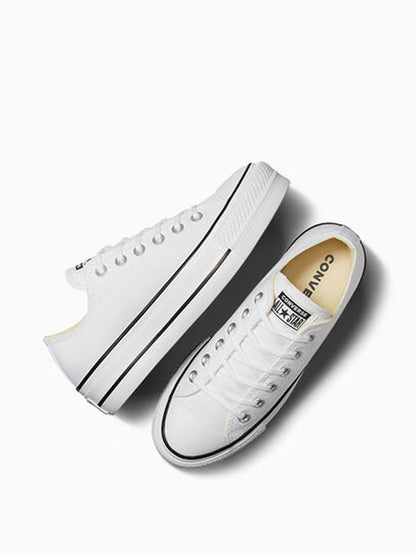 Converse W Basic Canvas Platform White Sneakers