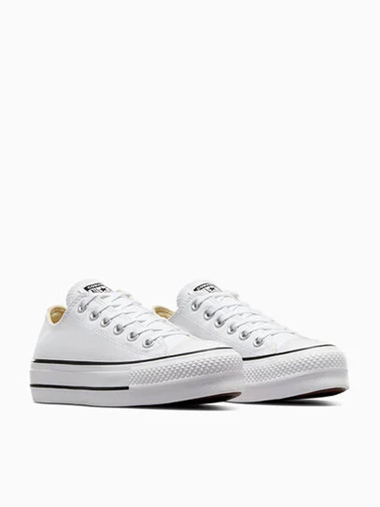 Converse W Basic Canvas Platform White Sneakers