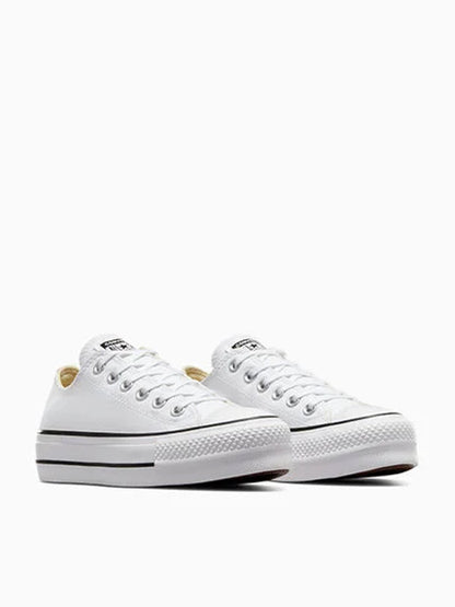 Converse W Basic Canvas Platform White Sneakers