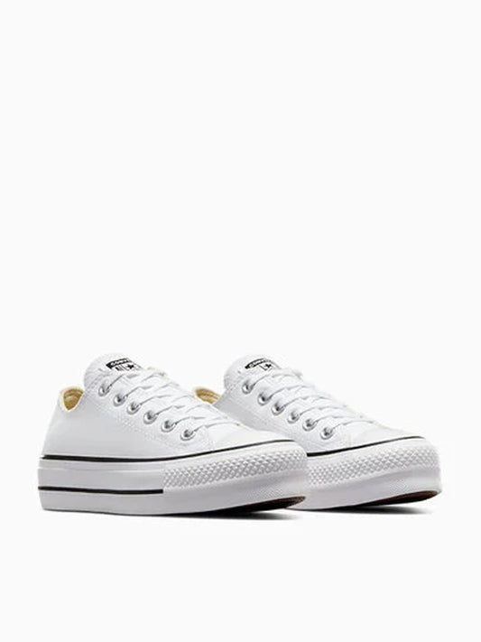 Converse W Basic Canvas Platform White Sneakers