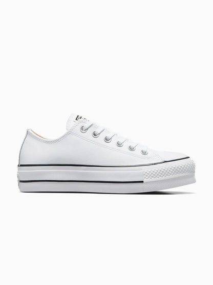 Converse W Basic Leather Platform White