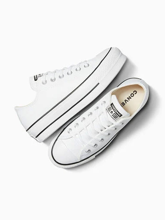 Converse W Basic Leather Platform White