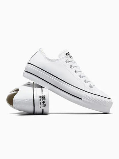 Converse W Basic Leather Platform White