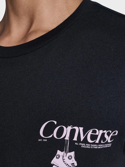 Back Printed Tee - Black