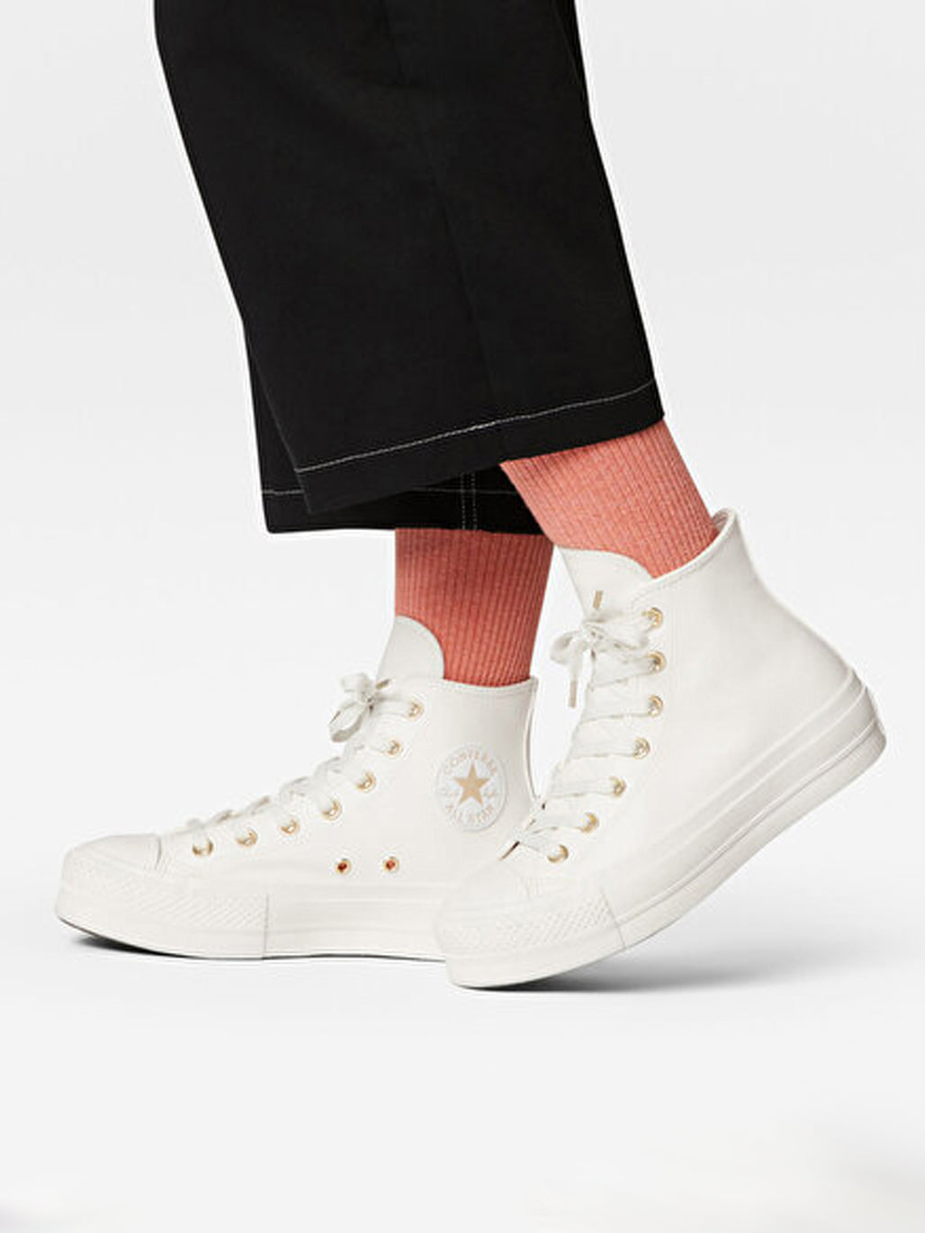 Converse Chuck Taylor AS Lift Mono White Sneakers