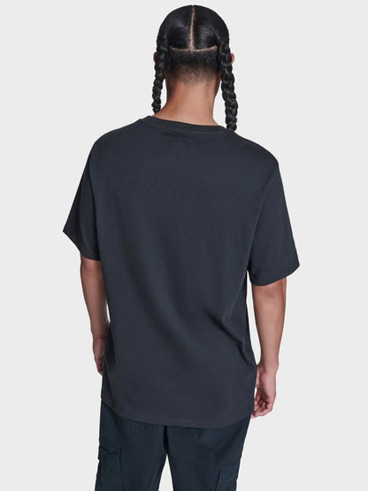 Front Printed Tee - Black