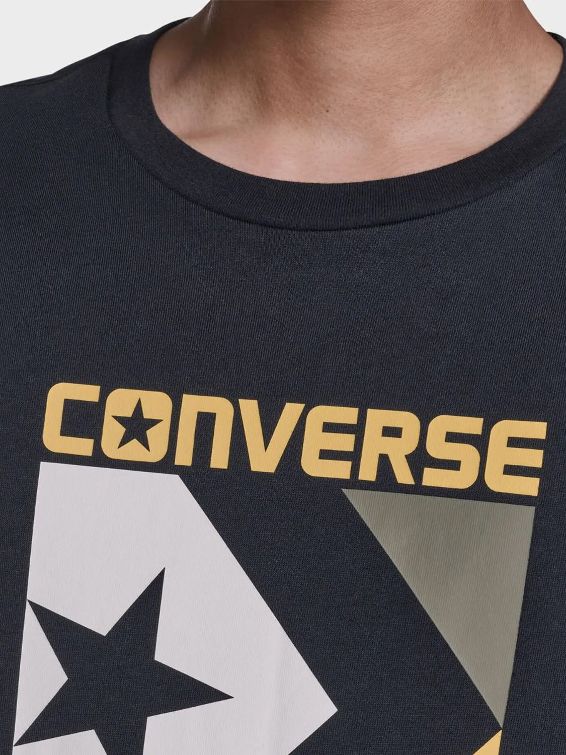 Front Printed Tee - Black
